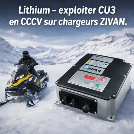 Main view: lithium CCCV charging, CU3 mode