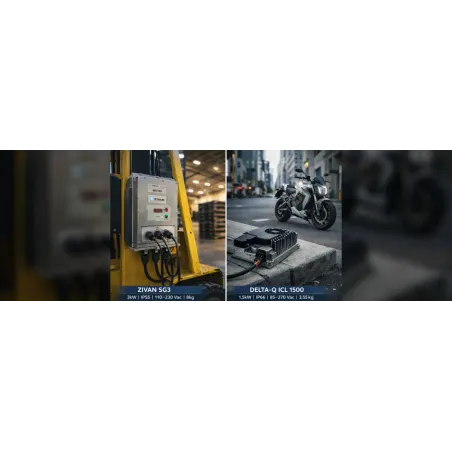 96V onboard charger (lead/lithium): selection criteria, CAN/BMS integration, system-level IP65 and Type 2 interface