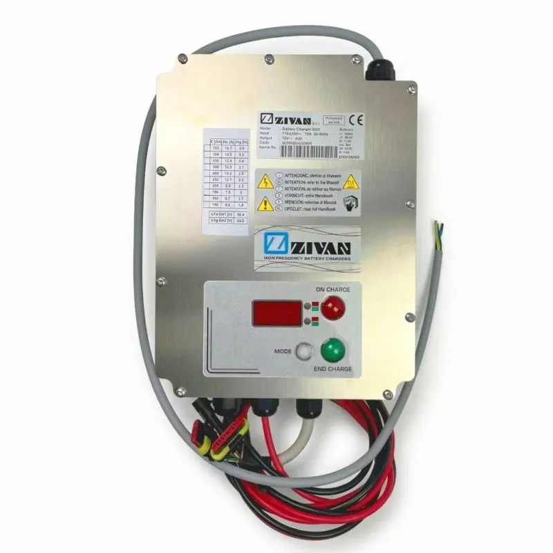 Chargeur ZIVAN SG3 96V 25A pour batteries plomb-acide et plomb-gel.