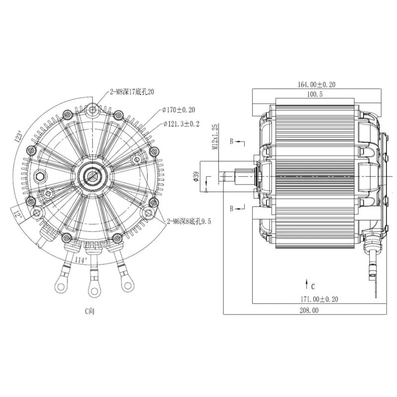 SiAECOSYS - SIA155-64 - moteur PMSM 96V